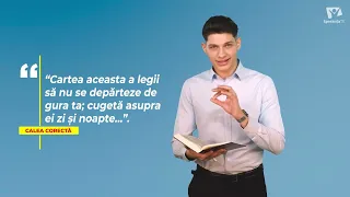 "The right path is found only through the word of God" — Matei Călugăru, Biblical Echoes