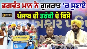 CM ਭਗਵੰਤ ਮਾਨ ਨੇ ਗੁਜਰਾਤ ‘ਚ ਸੁਣਾਏ ਪੰਜਾਬ ਦੀ ਤਰੱਕੀ ਦੇ ਕਿੱਸੇ