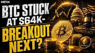Crypto Market Pulse: BTC Stuck at $64K-Breakout Next?। Top News of The Day। Powered by CoinSwitch