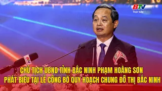 CHAIRMAN OF BAC NINH PROVINCIAL PEOPLE'S COMMITTEE PHAM HOANG SON SPEAKS AT THE URBAN PLANNING AN...