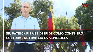 El Sr. Patrick Riba, de la Embajada de Francia, despide su misión cultural en Venezuela 🇻🇪 🇫🇷
