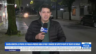 GUARDA DE PONTAL DO PARANÁ APREENDE ARMA DE FOGO E DINHEIRO EM SUPOSTO PONTO DE TRÁFICO DE DROGAS