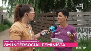 El móvil de #5Sentidos conversó con Carina Zeballos integrante de la Inter Social Feminista