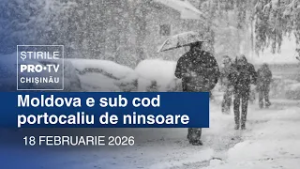 Știrile PRO TV (ORA 20:00) | MOLDOVA E SUB COD PORTOCALIU DE NINSOARE 