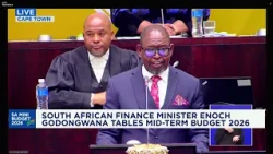 Finance Minister Enoch Godongwana delivers the 2026 medium-term budget speech