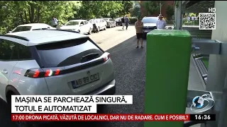 Cea mai mare parcare smart din România. Mașina se parchează singură, totul e automatizat