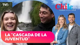 Carla Jara llegó a Dalcahue para conocer la mítica cascada de la eterna juventud | Chile Conectado