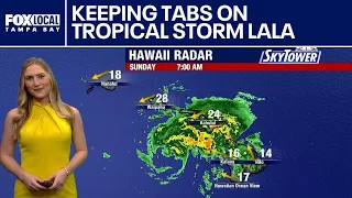 Keeping tabs on Tropical Storm Lala