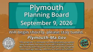 Plymouth Planning Board: 9/9/26