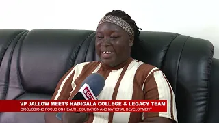 VICE PRESIDENT JALLOW MEETS OFFICIALS OF HADIGALA COLLEGE