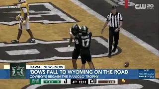 ‘Bows fall to Wyoming on the road, 27-10