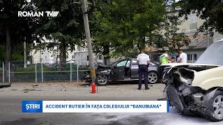 Accident rutier în fața Colegiului "Danubiana"