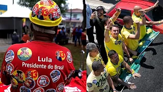 À une semaine de la présidentielle au Brésil, Lula et Flávio Bolsonaro font campagne sur le terrain