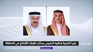 Foreign Minister and His Bahraini Counterpart Discuss Regional Developments