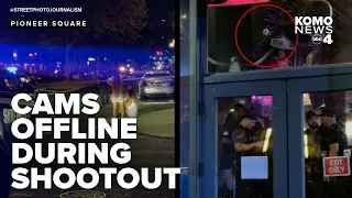 Fight escalates to shooting in Pioneer Square; surveillance cams off