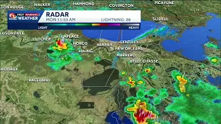 Afternoon storms in the New Orleans Labor Day forecast