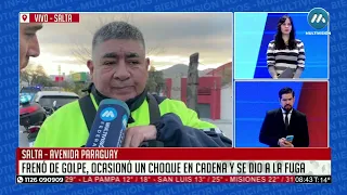 Choque en cadena sobre Av. Paraguay: una camioneta habría provocado el siniestro y escapó