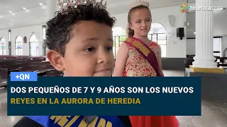 Two children, ages 7 and 9, are the new royals in La Aurora de Heredia