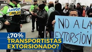 Martín Ojeda: “70% of buses leaving Lima are being extorted by gangs”