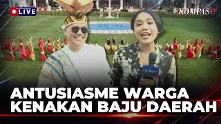 Unik! Warga Kenakan Baju Daerah Gabungan Suku Batak, Kalimantan hingga Papua di HUT ke-81 RI
