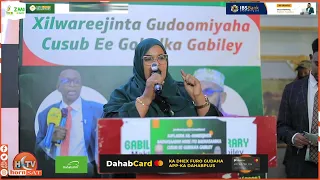 "Arinta Gobolka Gabiley mucaarid Iyo saamalayl Uunbaa Ka Hadlaya , "Wasiir kaltuun