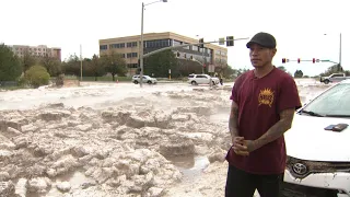 Driver says he swam to safety after Douglas County storm flooded intersection