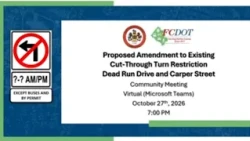 Dead Run Drive Cut-Through Mitigation Community Meeting – Oct. 27, 2026