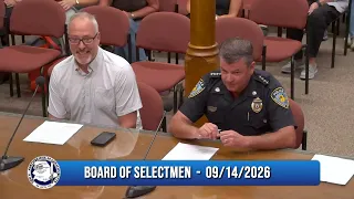 Board of Selectmen Meeting - 09/14/2026