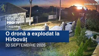 PRO TV News (1:00 PM) | A DRONE EXPLODED IN HÎRBOVĂȚ | Moldova