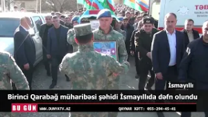 Birinci Qarabağ müharibəsi şəhidi İsmayıllıda dəfn olundu