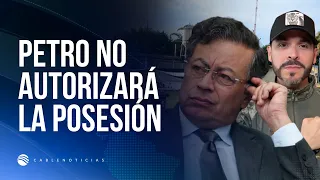 Petro insists: He will not authorize De la Espriella's inauguration at a military garrison