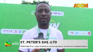 St. Peter's SHS @70: PERSCONBA Pres. urged students to pursue discipline and excellence - News