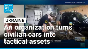 Four years of war in Ukraine: An organization turns civilian cars into tactical assets • FRANCE 24