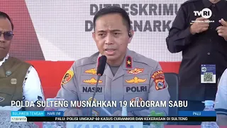 STHI - Central Sulawesi Police Destroy 19 kg of Methamphetamine