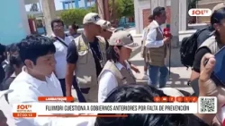 Lambayeque: Fujimori questions previous administrations over lack of prevention