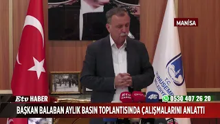 Mayor Balaban discussed his projects at the monthly press conference