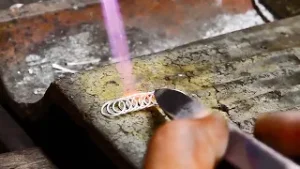 Making an 18'' Sterling Silver Spiga Chain #jewellerymaking #handmadejewellery #jewelleryaddict