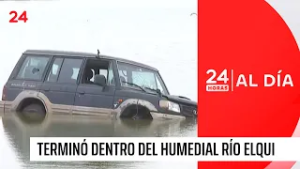 Conductora terminó dentro del humedal Río Elqui y luego intentó vender el auto por redes sociales
