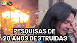 UFPE FIRE: Emotional researchers mourn the loss of years of research