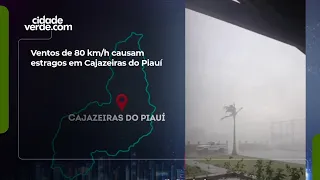 80 km/h winds cause damage in Cajazeiras do Piauí