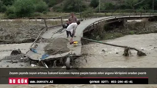 Zəyəm çayında suyun artması