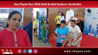 Goa Physio Run 2026 Held At Atal Stadium, Bambolim