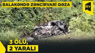 Balakəndə zəncirvari qəza: ana və oğlu can verdi