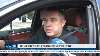Shoferët ankohen për kolonat e krijuara pas vendosjes së semaforëve të rinj