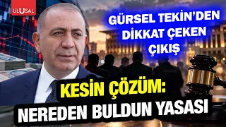 Striking statement from CHP's Gürsel Tekin following the fund crisis! The definitive solution: "W...