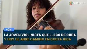 La joven violinista que llegó de Cuba y hoy se abre camino en Costa Rica
