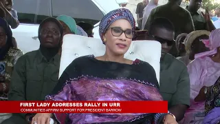 FIRST LADY ADDRESSES HUGE RALLY IN BASSE