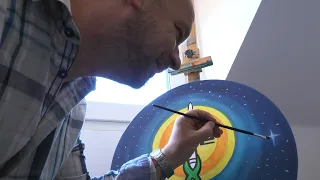 A világűrben járt a kaposvári festmény
