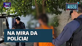 Correria e tiros: Segurança do tráfico tenta fugir da polícia pela mata e se dá mal