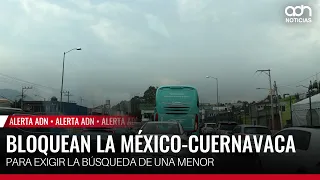 🚨 Breaking News! Relatives block the Mexico-Cuernavaca highway to demand search for teenager